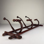 Antique Wooden Coat Rack, Italy 1930s