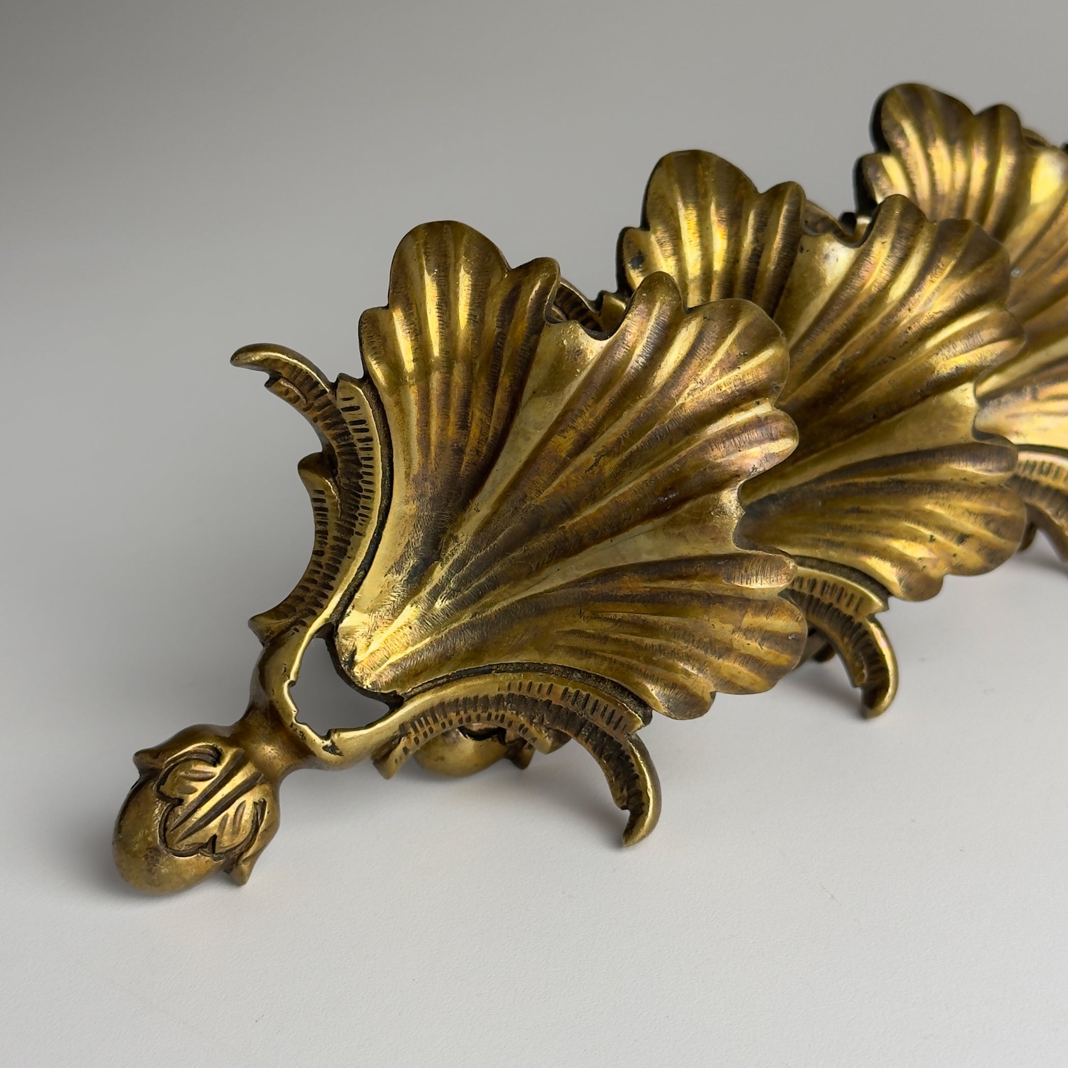 Antique bronze furniture handles, Italy, 1930s, Vintage home decor
