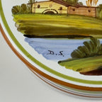 Vintage hand painted round trinket box by manufacture Di Stefano, Italy, late 20th Century