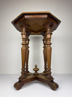 Vintage wooden side table, Italy 1950s