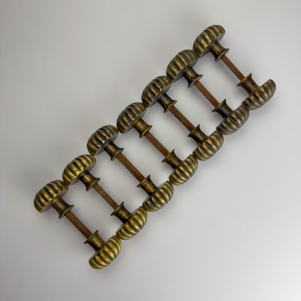 Antique solid brass Door Knob, Italy early 20th century