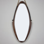 Mid-century Wall Mirror with Teak, Italy 1960s