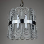 Vintage large crystal chandelier by Kaiser Leuchten, Germany 1960s
