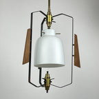 Vintage pendant lamp by Stilnovo Italy 1950s Mid-century italian lighting