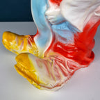 Vintage ceramic table lamp Clown Italy 1960s Retro nightlamp Lamp for children's room