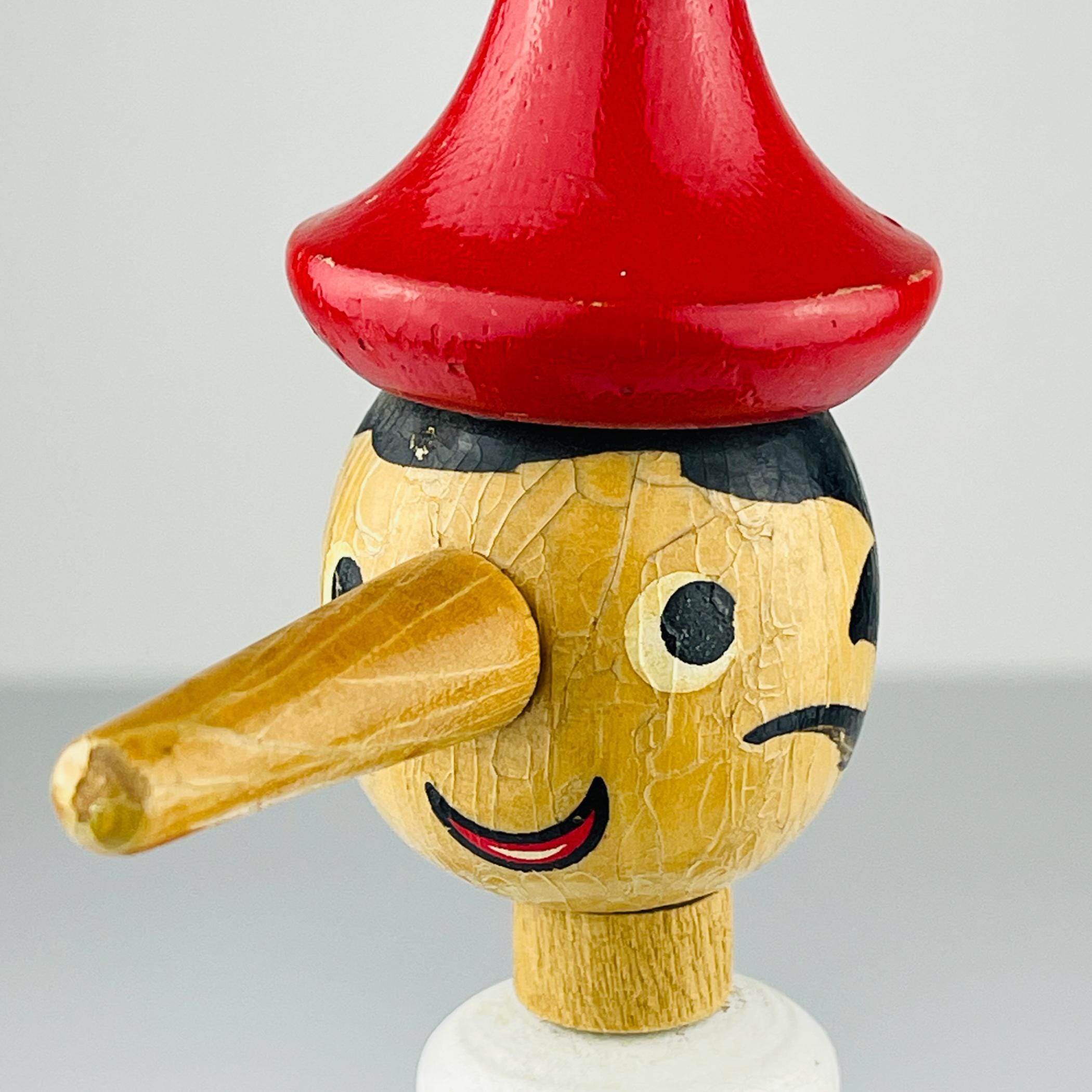 Vintage wooden toy Pinocchio, Italy, 1960s, Vintage home decor