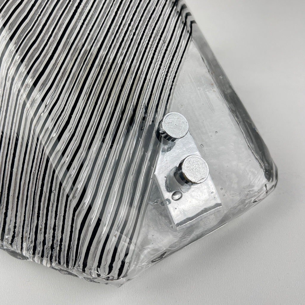 Vintage Murano Glass Wall Sconce: Italian MCM Lighting, 1970s