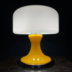 Vintage Mid-Century Modern Table Lamp, Italy 1970s, Space Age, Yellow