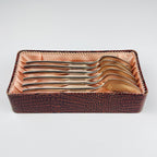 Vintage classic silver plate teaspoons by Paul Wirths, Solingen, Germany, 1950s, Set of 6