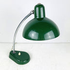 Mid-Century Green Metal Desk Lamp: A.R. TORINO Italy 1950s