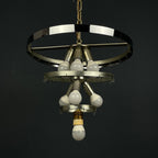 Mid-century murano glass chandelier Tronchi by Toni Zuccheri for Venini Italy 1960s