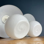 Murano Mushroom Table Lamps: Italian Modern Retro Decor, 1970s, Set of 2