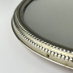 Vintage metal tray with mirror, Italy 1970s