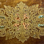Vintage Small Wooden Florentine Gilt Tray, Italy 1950s