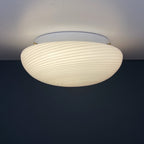 Classic swirl murano glass ceiling or wall lamp Italy 1970s Retro home decor