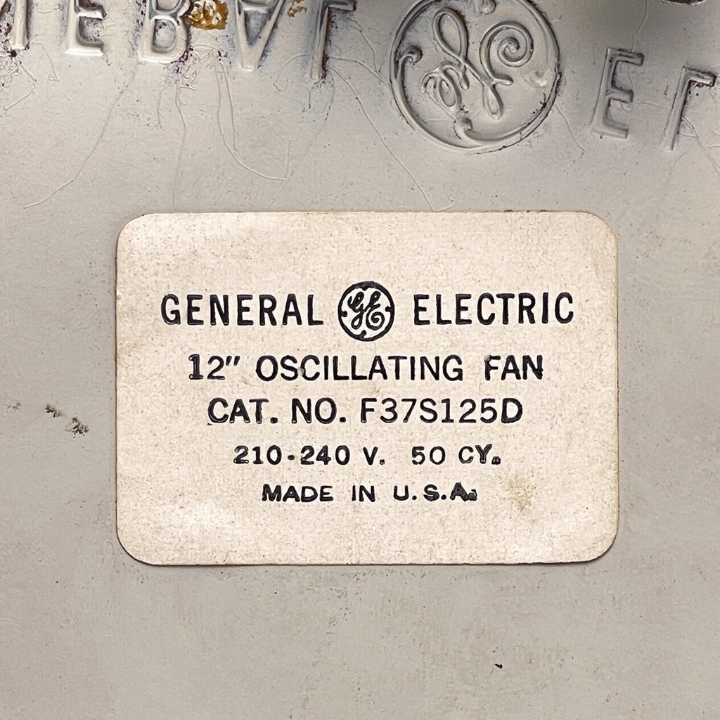 Vintage Fan by General Electric, USA 1950s, Mid-century Modern