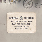 Vintage Fan by General Electric, USA 1950s, Mid-century Modern