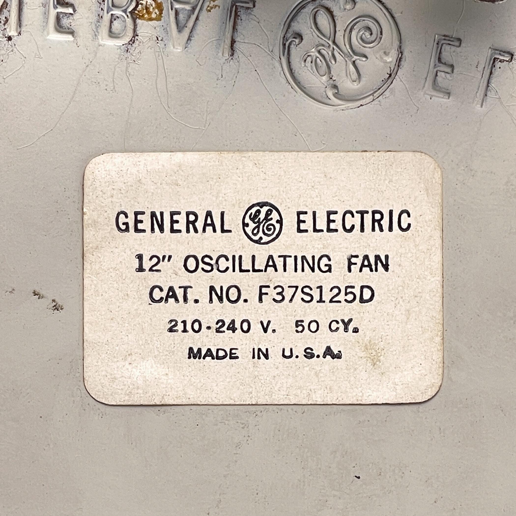 Vintage Fan by General Electric, USA 1950s, Mid-century Modern