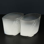 Pair of murano table lamps Idra by Rosanna Tosa for Leucos, Italy 1980s