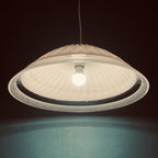 Vintage large pink murano glass chandelier Italy 1970s Mid-century murano pendant lamp