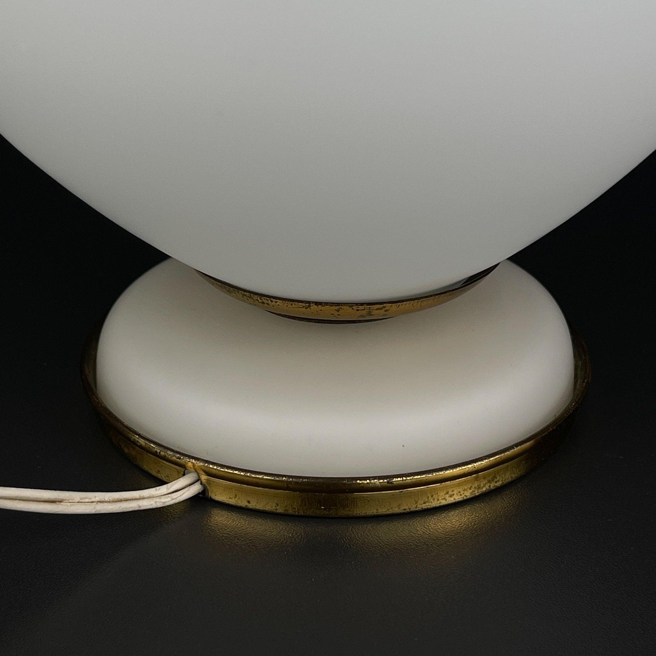 Vintage murano table lamp by Stilnovo, Italy 1950s, Mid-century modern design