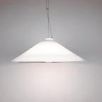 Retro swirl murano glass pendant lamp Italy 1970s Mid-century light