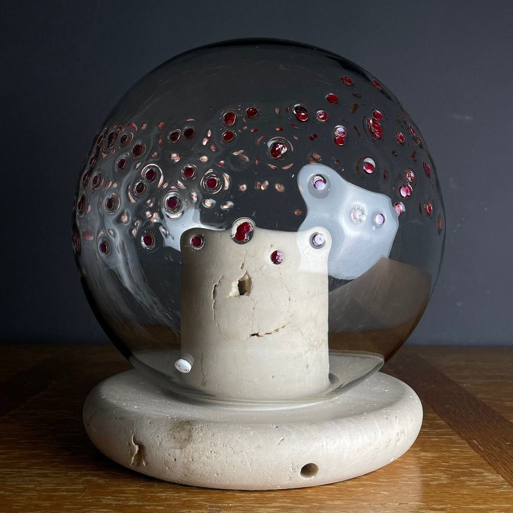 Murano Glass Table Lamp by La Murrina Italy 1970s Mid-century Modern Italian lighting