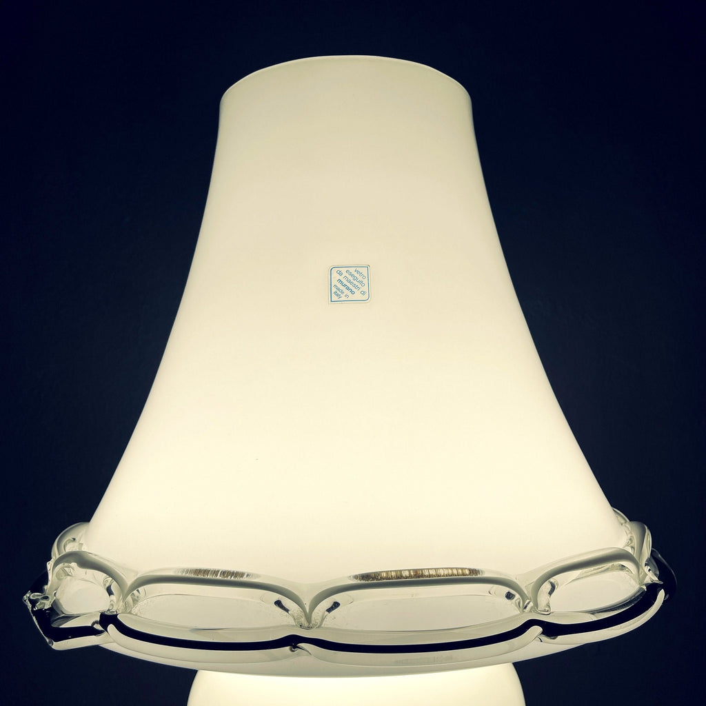 Murano Vetri large table lamp Mushroom Italy 1970s Italian Modern