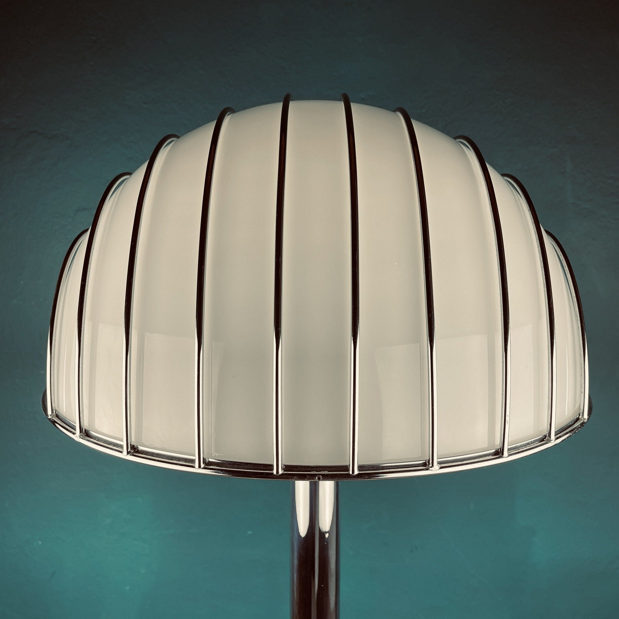 Vintage Chrome Floor Lamp by Adalberto Dal Lago for Esperia, 1960s Italian Lighting