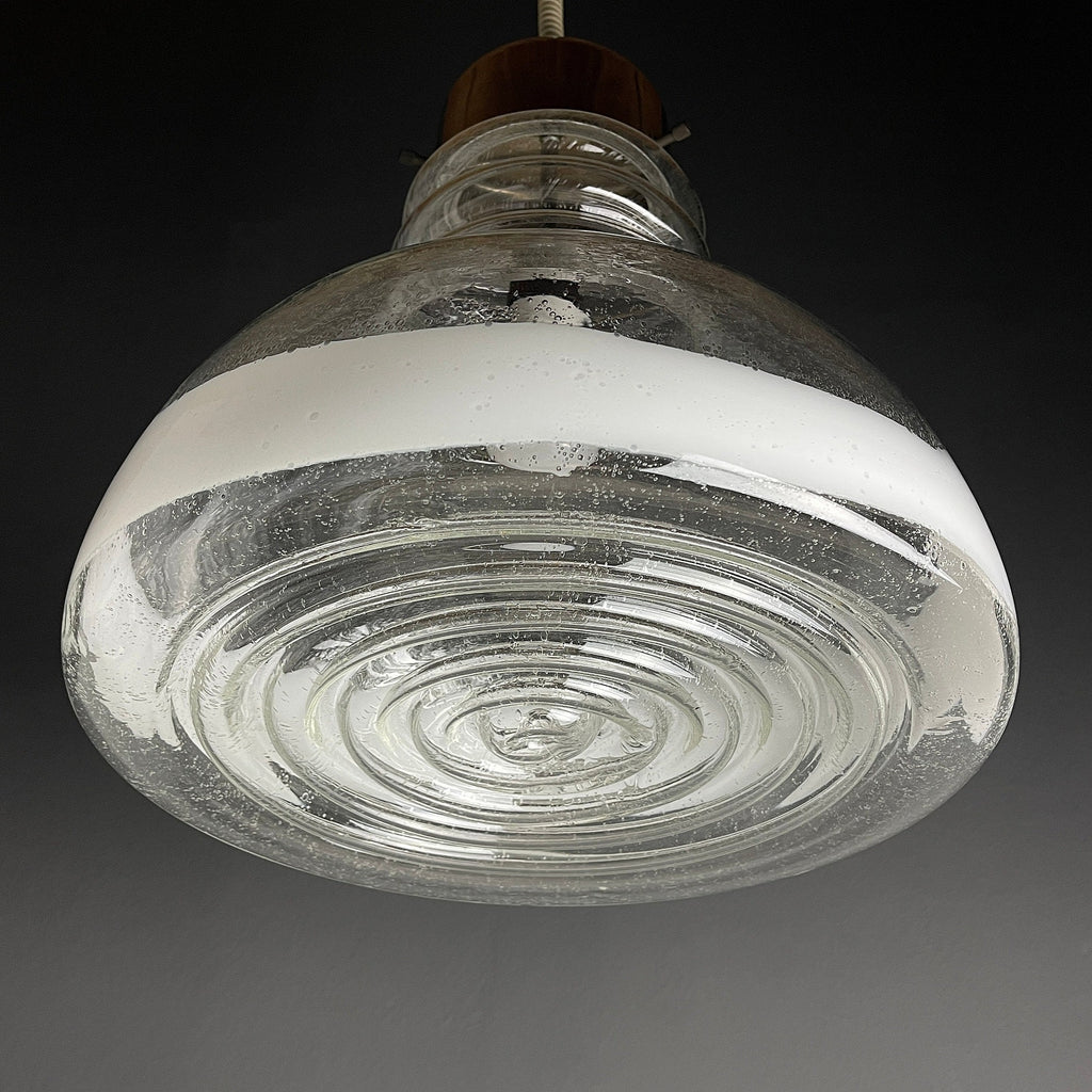 Murano glass pendant lamp  Italy 1960s Space age Mid-century modern italian lighting