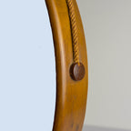 Mid-century Wall Mirror with Teak, Italy 1960s