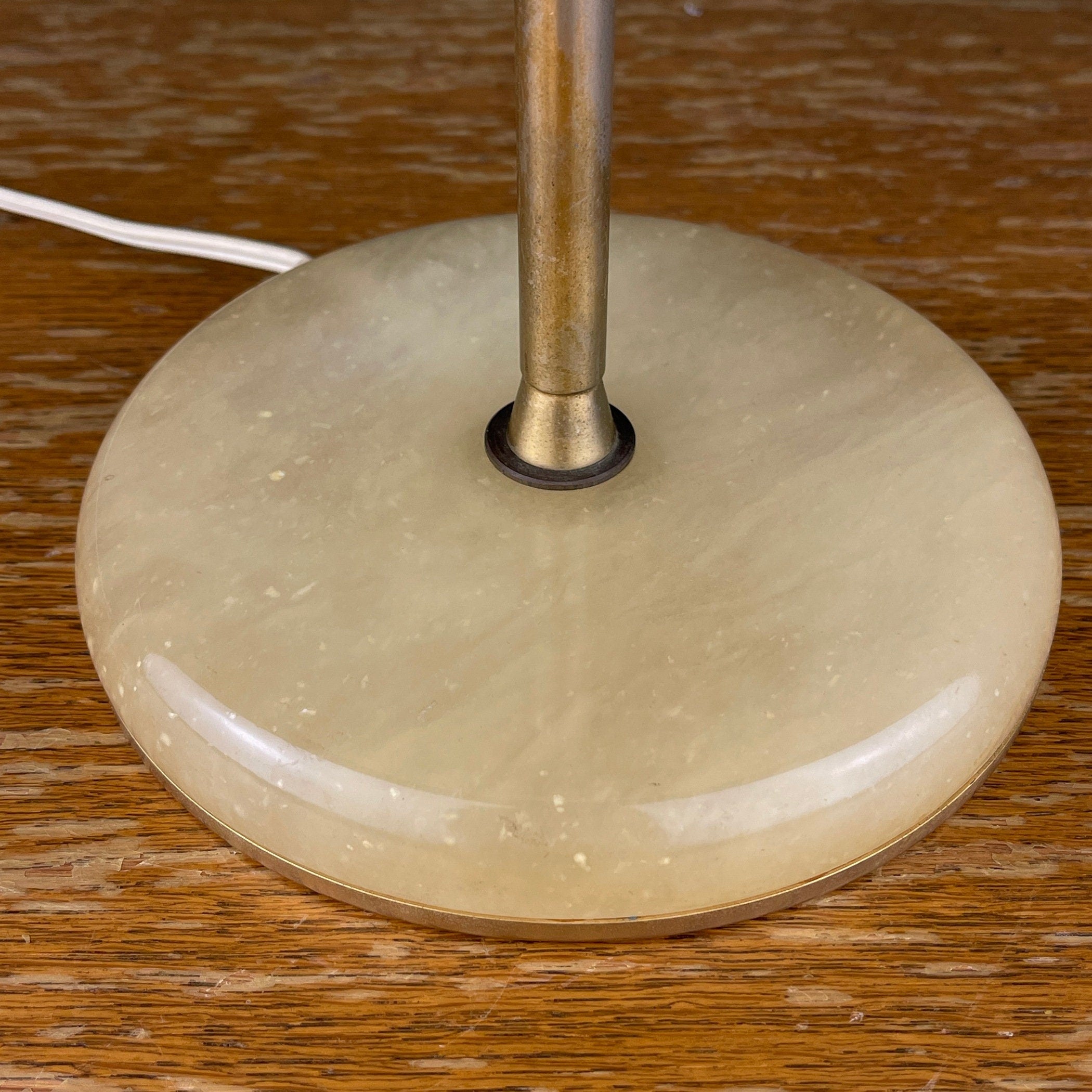 Vintage Alabaster Lady Hat Table Lamp - 1970s Italian Lighting