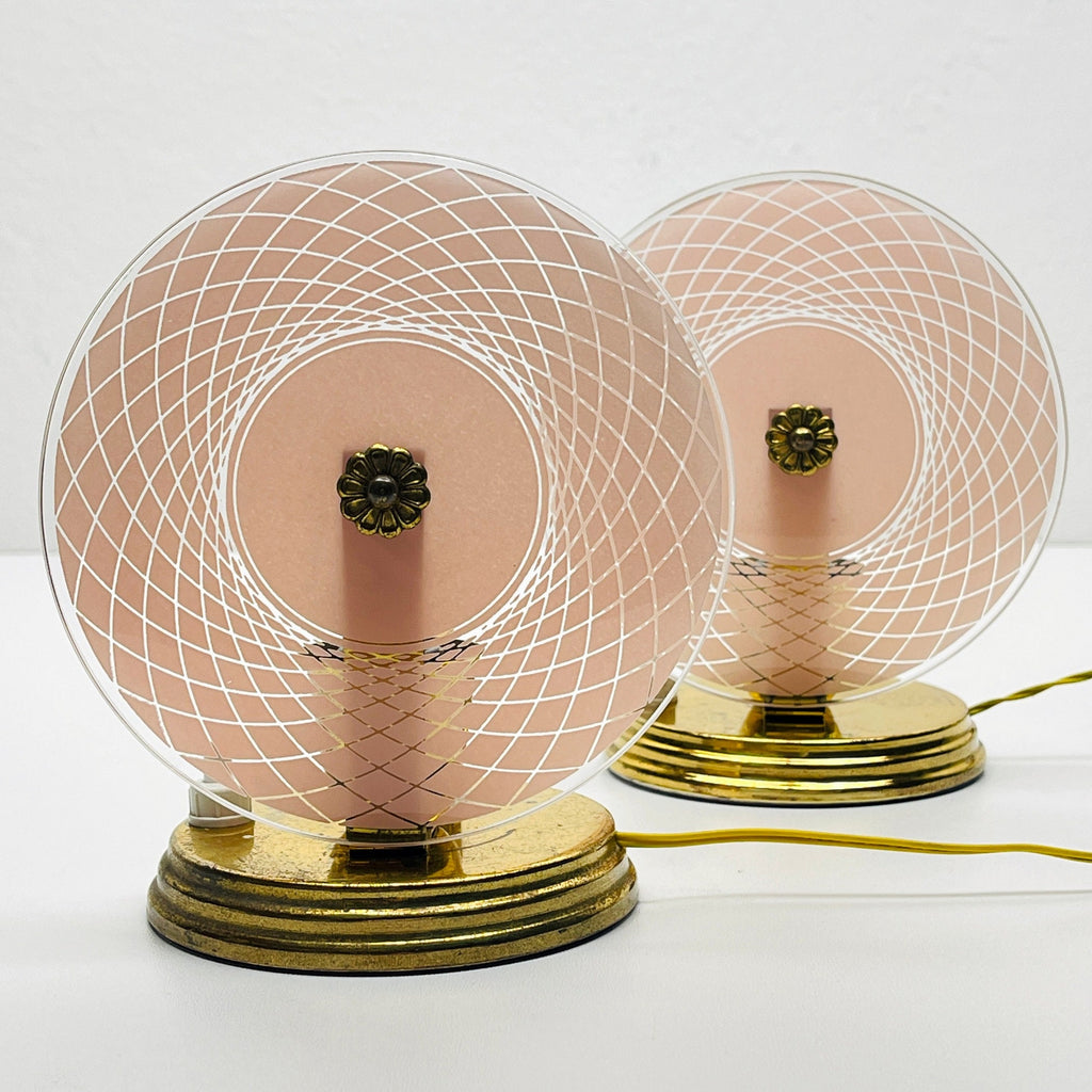 Vintage Italian Table Lamps: Mid-Century Modern Space Age UFO Lights