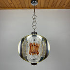 Mid-Century Amber Murano Glass Chandelier by Toni Zuccheri for VeArt, 1970s