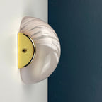 Vintage pink murano wall lamp Italy 1970s MCM murano sconce