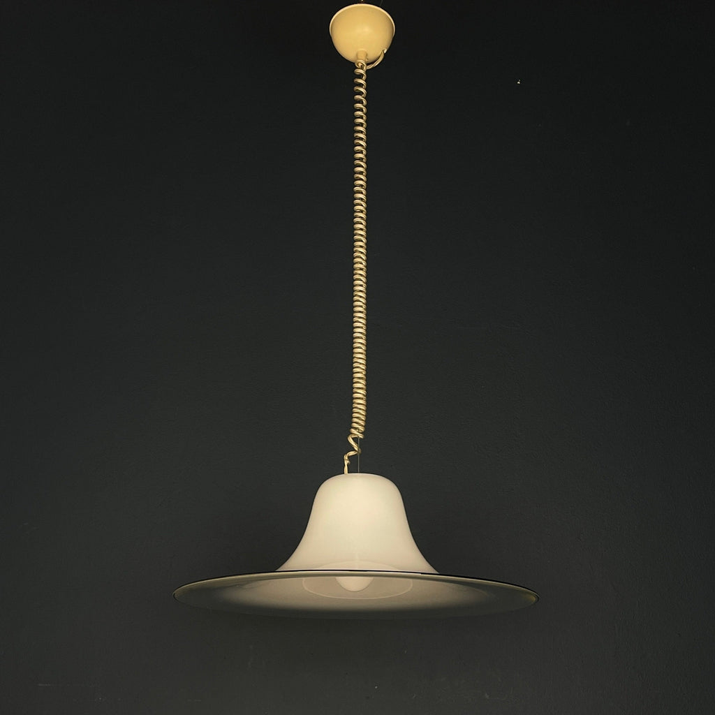 Cinea pendant lamp by Giusto Toso for Leucos Italy 1970s Mid-century italian modern lighting