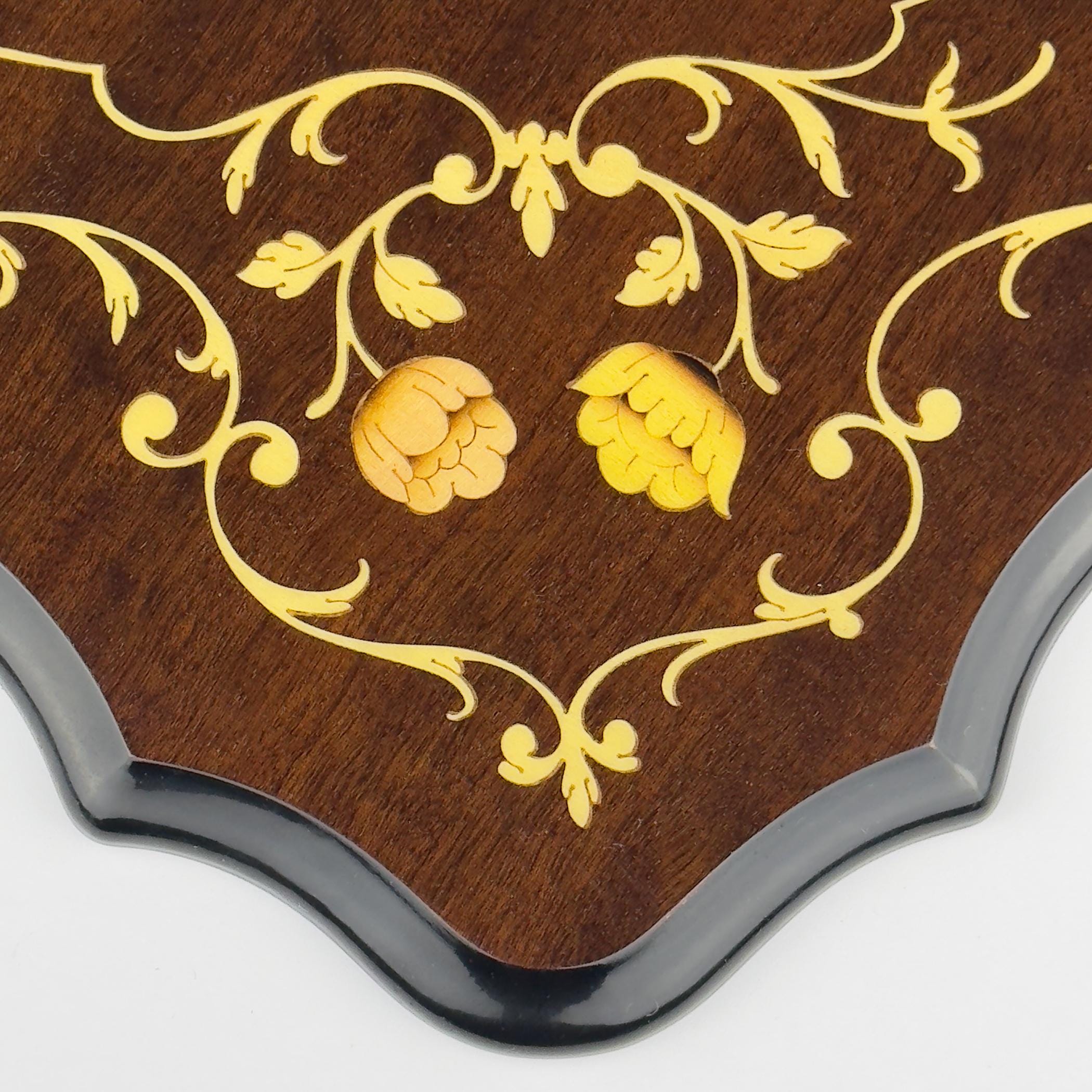 Vintage large wooden mirror, Italy 1970s