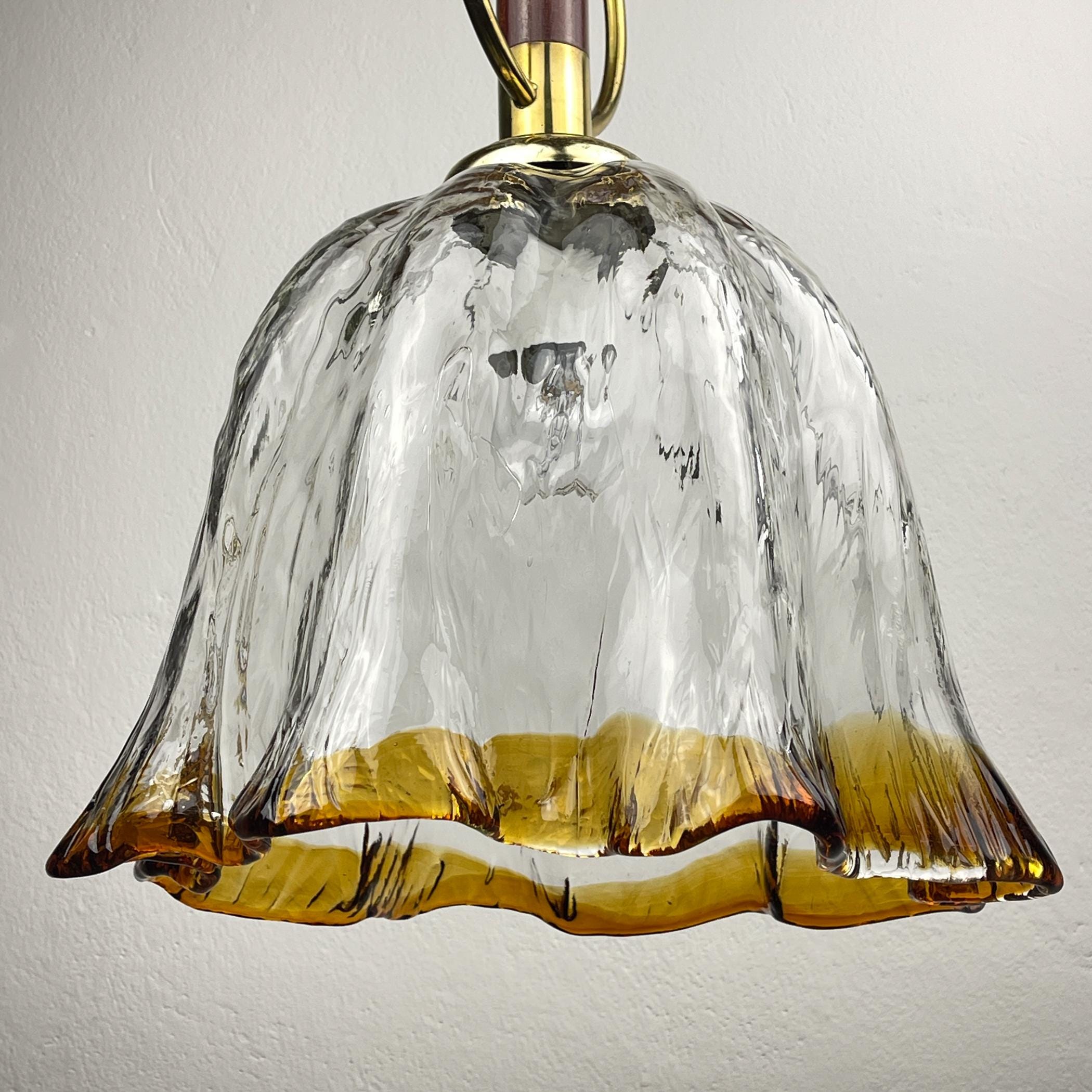 Original Murano pendant lamp, Italy 1970s, Vintage home decor