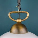 Vintage Fazzoletto Murano Glass Pendant Lamp: Mid-Century Italian Lighting