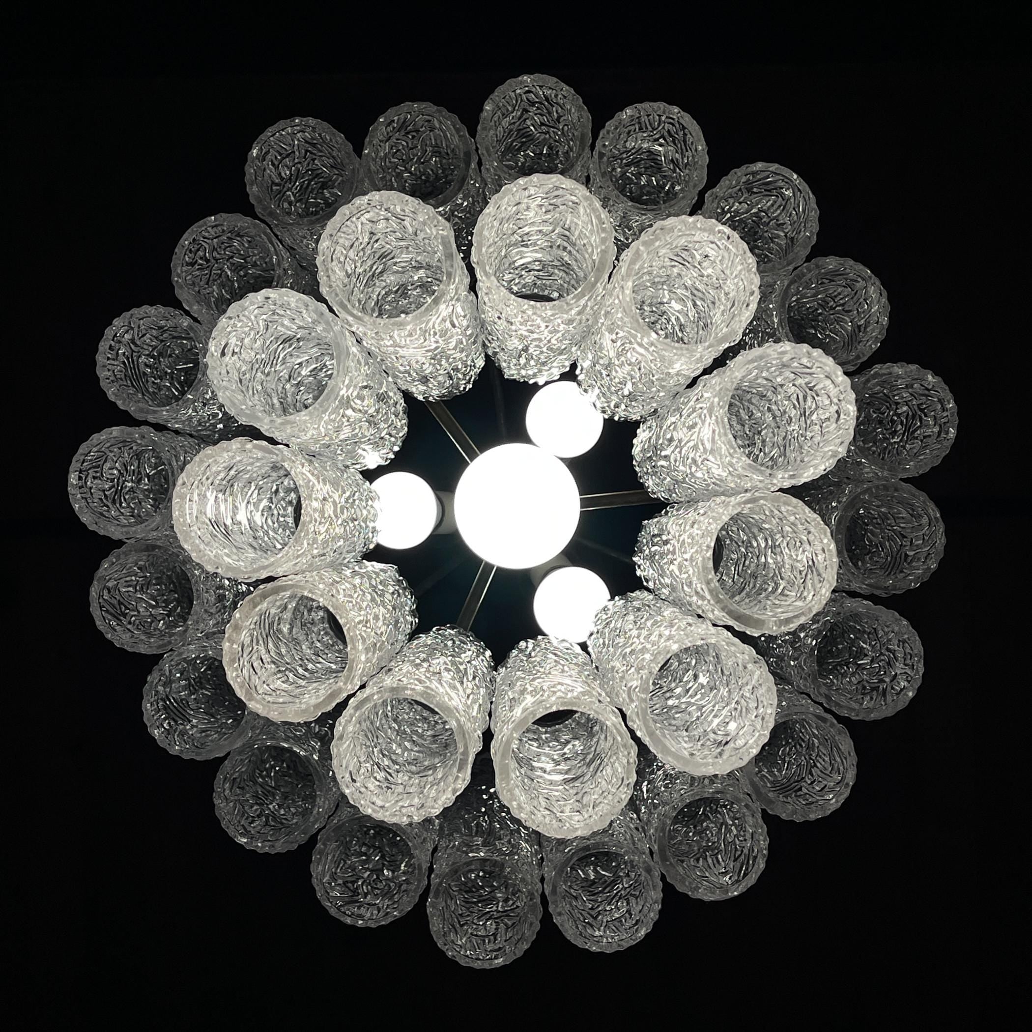 Classic Murano chandelier Tronchi by Venini, Italy 1960s