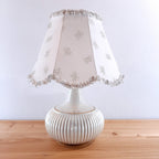 Retro nacre table lamp Jean Marie Italy 1970s Mid-century light