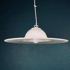 Vintage Swirl Murano Glass Pendant Lamp - Italian Mid-Century Lighting