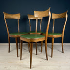 Vintage dining chairs by Pirelli Sapsa, Italy 1950s, Set of 4, Mid-century design