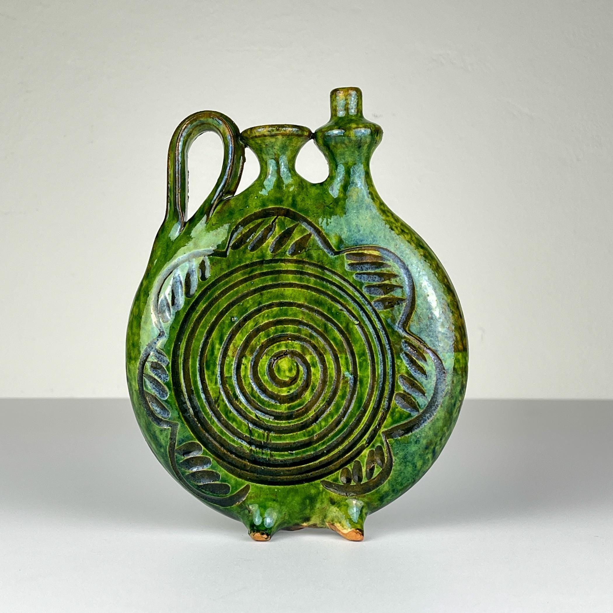 Vintage ceramic bottle by Velimir Dordevic, Serbia, 1970s