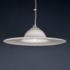 Swirl Murano Glass Pendant Lamp: Mid-Century Italian Lighting