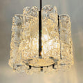 Vintage Ice Murano chandelier by AV Mazzega, Italy 1970s, Mid-century Italian lighting