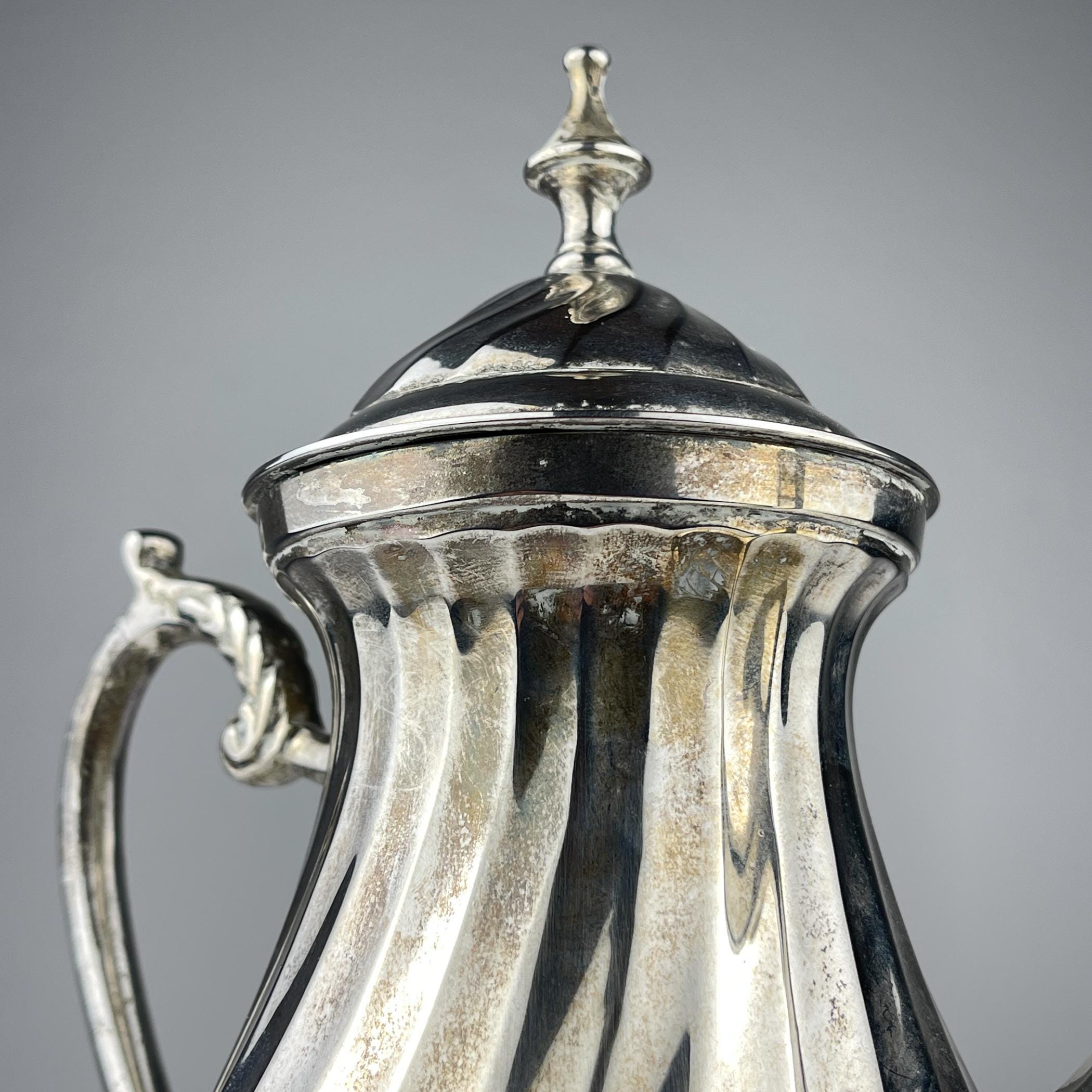 Vintage silver plated coffee pot by Royal Sheffield, England, 1950s, Vintage home decor