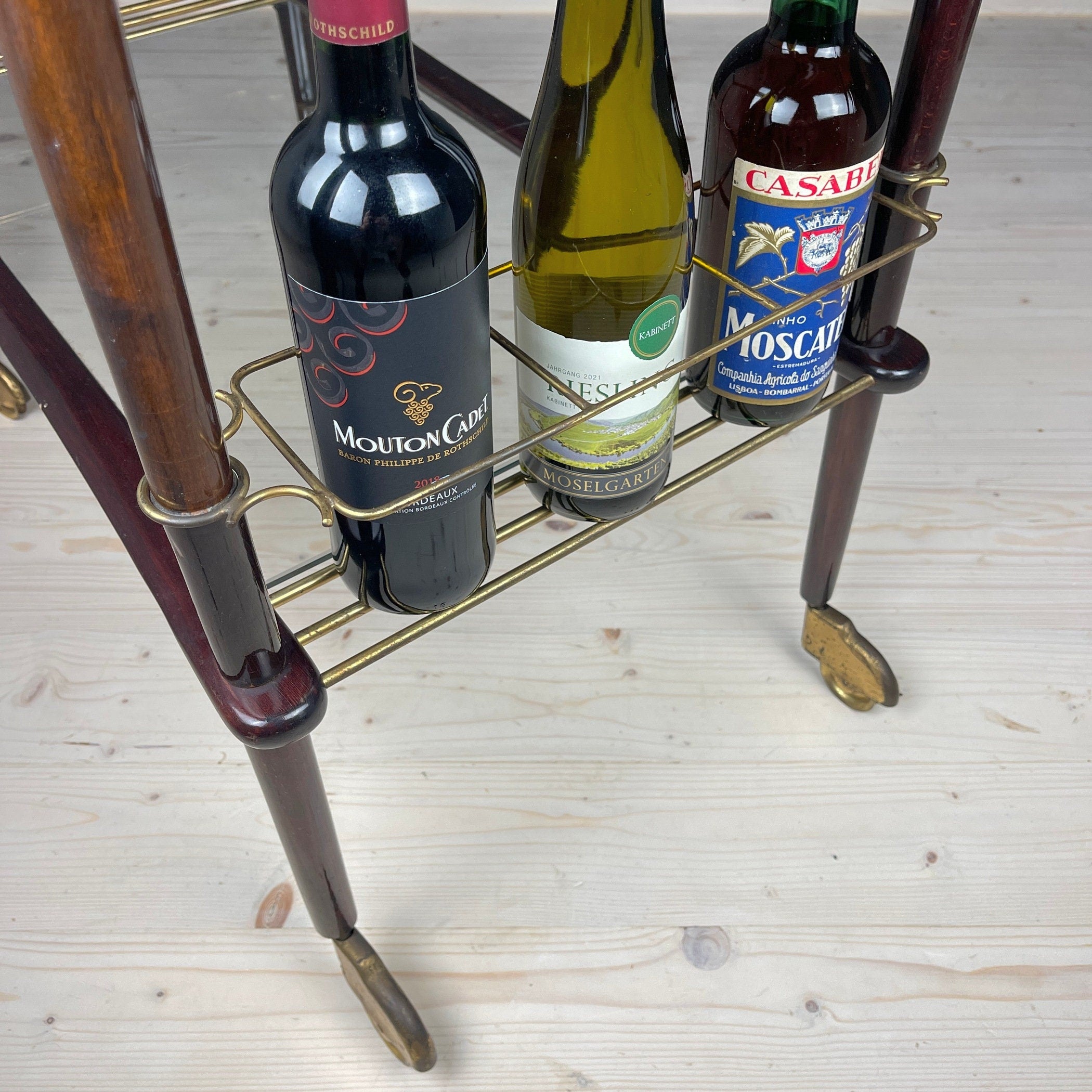 Ico Parisi Mid-Century Modern Bar Cart Trolley: Italian Design