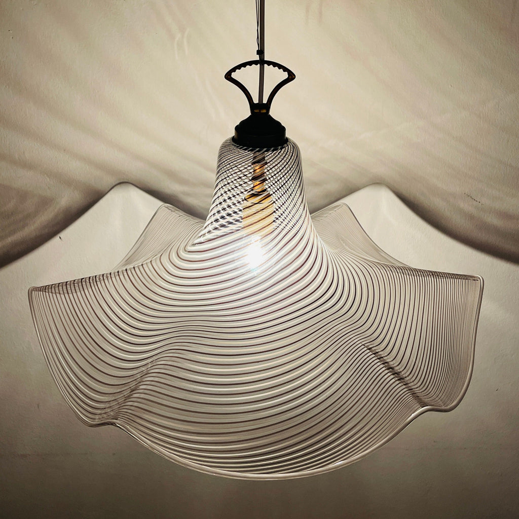 Murano glass pendant lamp Italy '70s Mid-century modern lighting