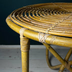 Vintage bamboo coffee table, Italy 1960s